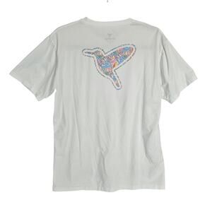 Birddogs Men's Short Sleeve Hummingbird Logo T-Shirt L Cotton Blend Casual Prep